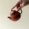 120ML Pear Shaped Chinese Yixing Purple Clay Teapot