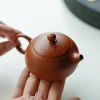 Yixing Zisha Clay Round Cap Xishi Teapot 90ML & 180ML