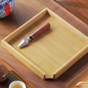 Bamboo Tea Tray, Tea Cake & Tea Brick Dividing Tray