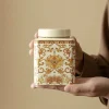 Ceramic Tea Canister, Enamel Color Tea Canister