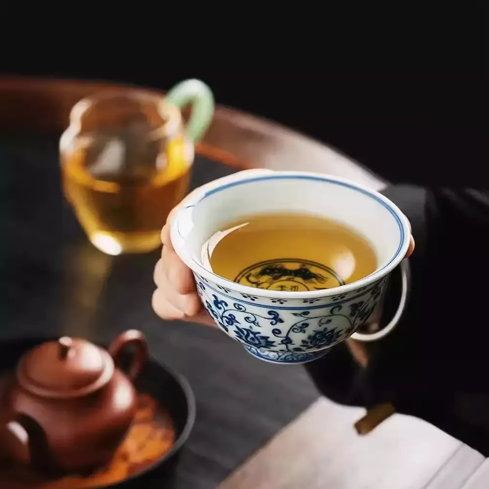 China Blue and White Ceramic Tea Cups