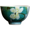 Lotus Pattern Chinese Ceramic Green Tea Cups