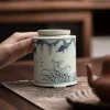 Old Vintage Ceramic Ru Kiln Tea Caddy