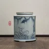 Old Vintage Ceramic Ru Kiln Tea Caddy
