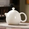Small Ceramic Tea Pot, Premium Suet Jade Ceramic Teapot