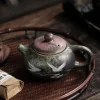 Small Tea Pot With Strainer, Vintage Ceramic Kung Fu Teapot