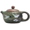 Small Tea Pot With Strainer, Vintage Ceramic Kung Fu Teapot