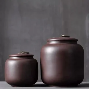 Large Airtight Yixing Purple Clay Yixing Tea Caddy