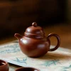Yixing Zisha Zhuni Clay Teapot Set,1 Teapot and 2 Teacups