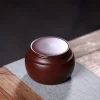 Premium raw ore Yixing Tea Caddy with seamless craftsmanship, ideal for long-term tea storage and elegant tea room ornament
