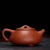 Large Purple Clay Yixing Teapot 240ML 14 Close-up of Large Purple Clay Yixing Teapot, showing fine texture of authentic Yixing purple clay